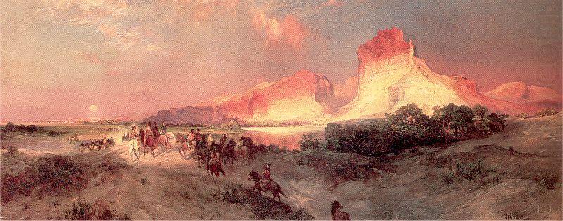 Green River Cliffs, Wyoming., Moran, Thomas